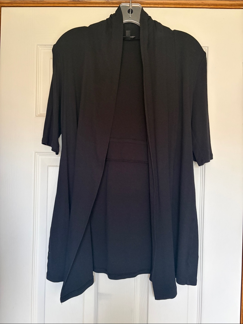 Express Black Short Sleeve Open Cardigan